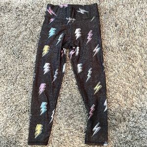 Terez cropped lightning bolt leggings